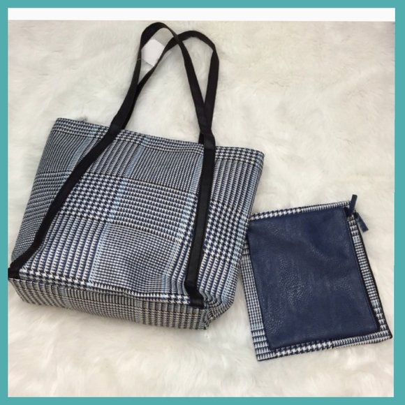 Handbags - ~ Houndstooth ~ Tote Set